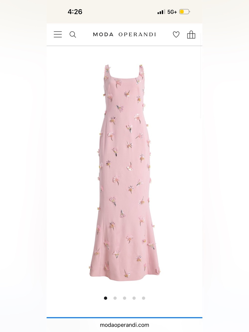 SIMKHAI Briella Embellished Crepe Gown - Picture 5 of 8